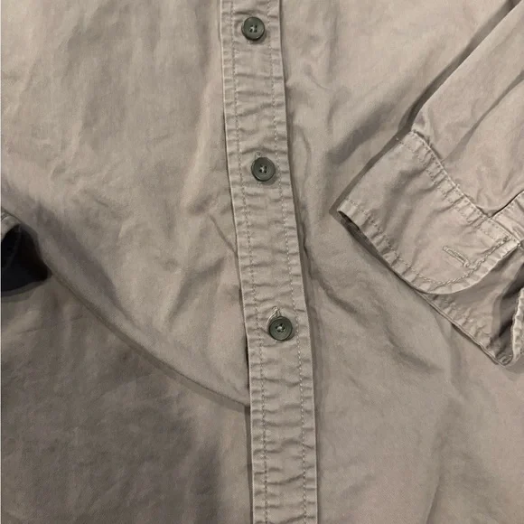 Men’s AG Adriano Goldschmied Gray Casual Button Down Shirt - Picture 5 of 11